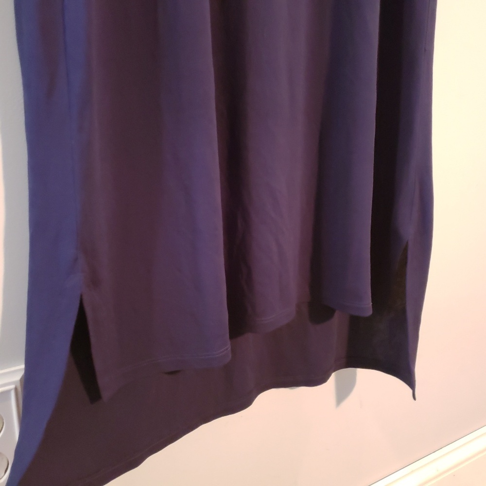 Eileen Fisher Silk High Low Scoop Neck Tank Dress - Picture 5 of 7